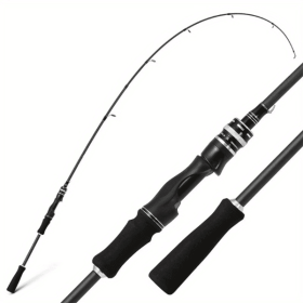multi-purpose casting and spinning rod, carbon fiber design, with guide ring, ergonomic handle, suitable for seawater, light and sensitive